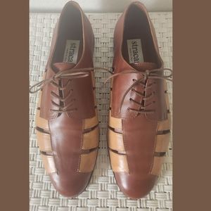 Stracam Italy Mens Leather Oxford Shoes Sz 43 EU/10 US